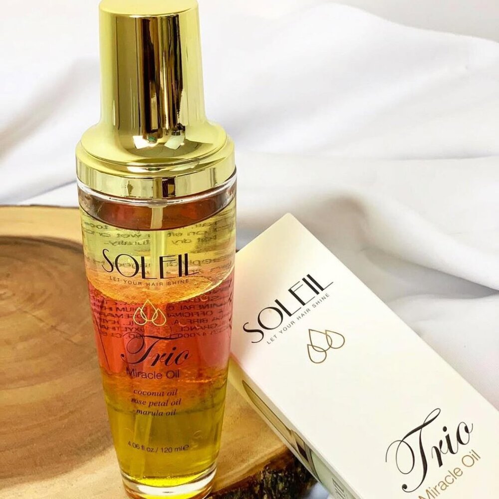 Trio Miracle Hair Oil — Coconut + Rose Petal + Marula • Hydrating • NEW